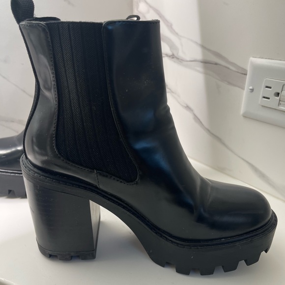 Zara black ankle heel boots - Picture 2 of 7
